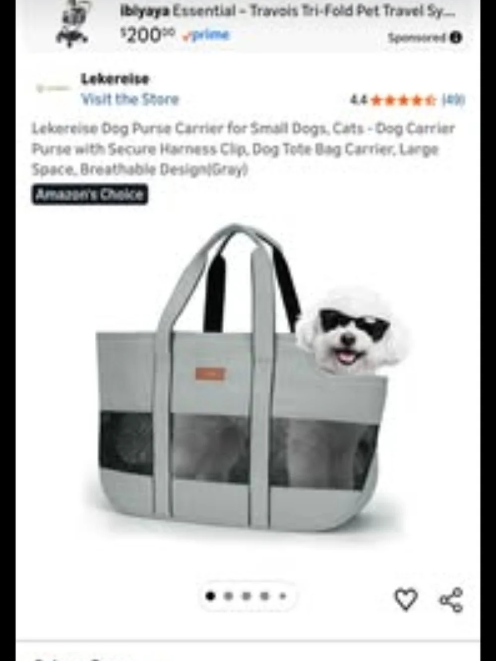 Canvas Tote Bag with Mesh Panel - Gray